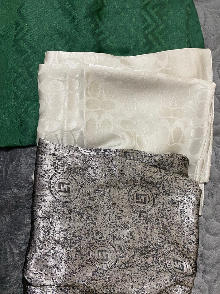 Parlak Çok Renkli Kadın İpek Şal - Görsel 5