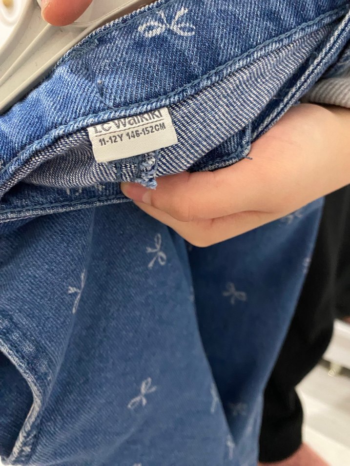 Mavi Bağlamalı Düğmeli  Midi Jean - Görsel 4