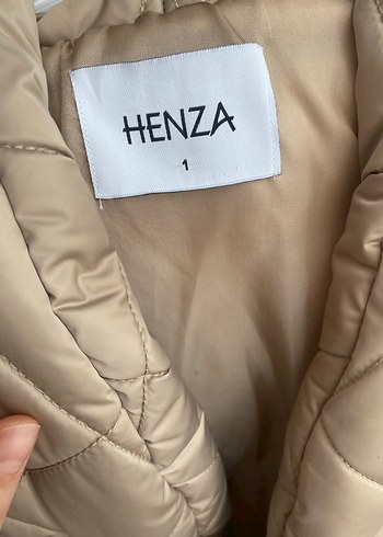 Bej Kapitone Kolsuz Kemerli Kadın Ceket - Görsel 3