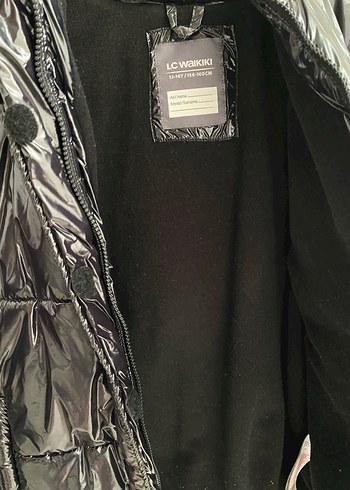 Siyah Fermuarlı Kız Kışlık Mont - Görsel 4