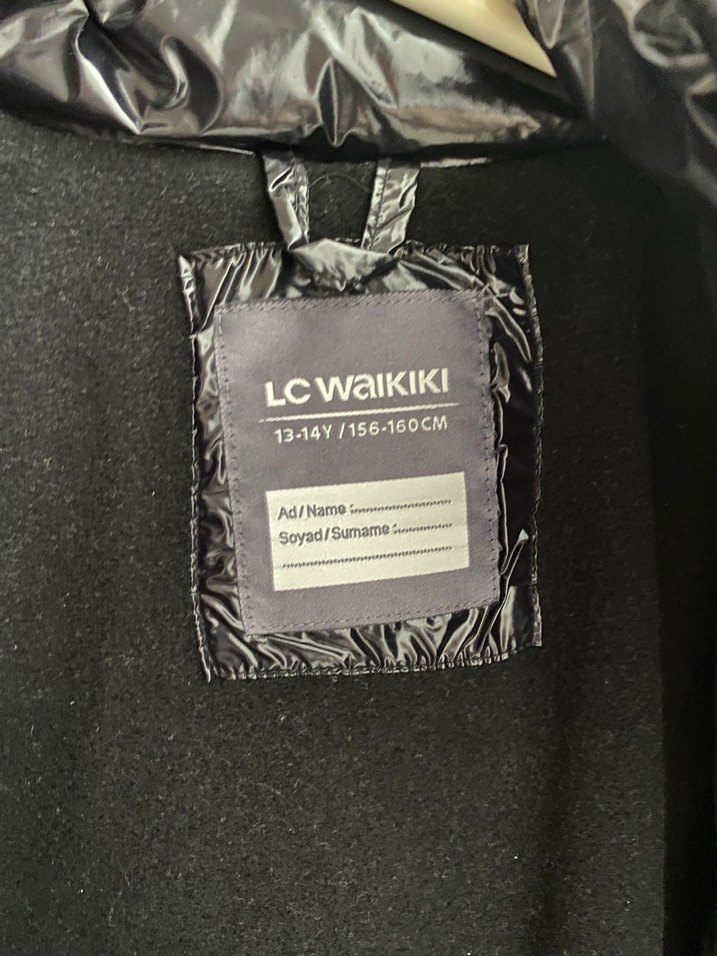 Siyah Fermuarlı Kız Kışlık Mont - Görsel 3