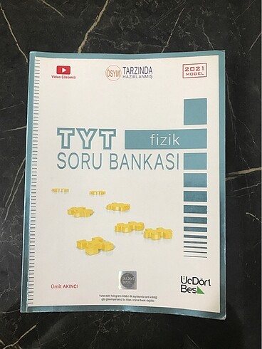 Üç Dört Beş TYT Fizik Soru Bankası