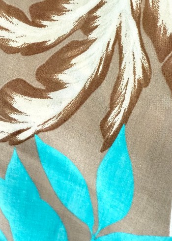 Palmiye desenli viskon kumaş - Görsel 2