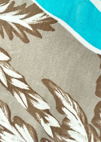 Palmiye desenli viskon kumaş - Görsel 4