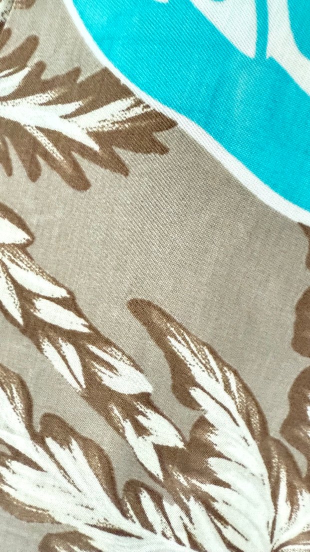 Palmiye desenli viskon kumaş - Görsel 4