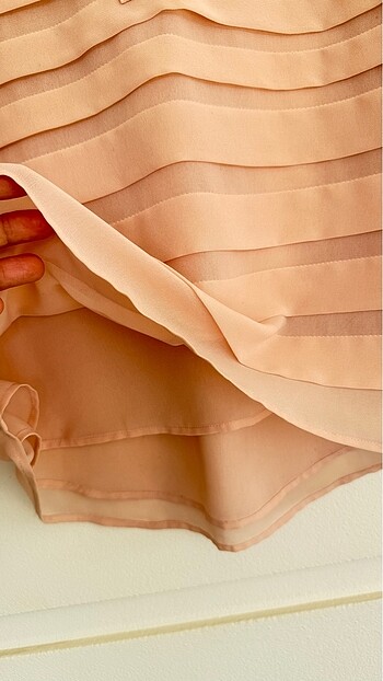 DONNA KARAN İPEK ŞIFON BLUZ - Görsel 9