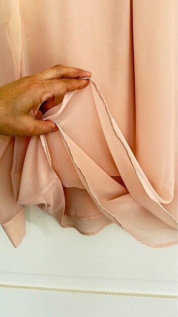 DONNA KARAN İPEK ŞIFON BLUZ - Görsel 7