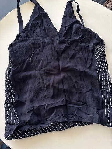 Mango abiye üst Medium ipek şifon boncuk işli - Görsel 6