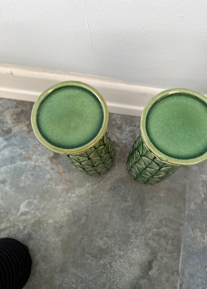 Paşabahçe?den alınma iki adet mumluk - Görsel 2