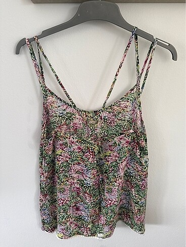 Koton marka İpek viskon askılı bluz M beden - Görsel 5