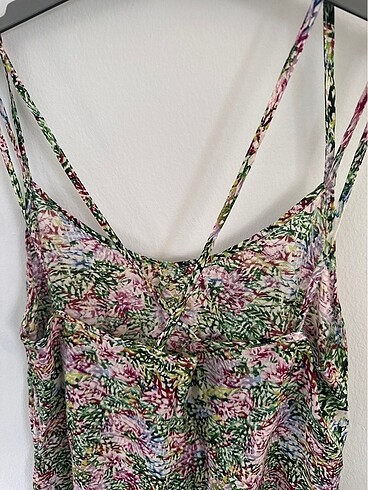 Koton marka İpek viskon askılı bluz M beden - Görsel 6