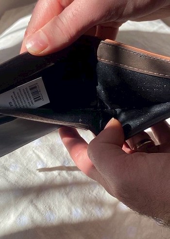 Koyu Kahverengi Minimalist Erkek Cüzdan - Görsel 2