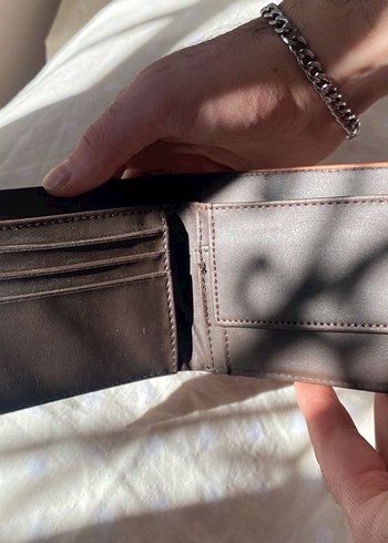 Koyu Kahverengi Minimalist Erkek Cüzdan - Görsel 4