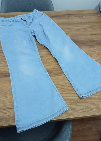 Mavi Pastel Renkli Loose Fit Kadın Kot Pantolon