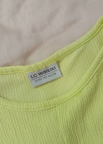 Kız Çocuk Sarı Kısa Kollu Tişört - Görsel 2