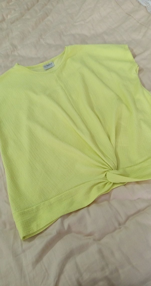 Kız Çocuk Sarı Kısa Kollu Tişört - Görsel 3