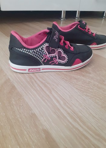 Kız Çocuk Pembe Velcro Spor Ayakkabı