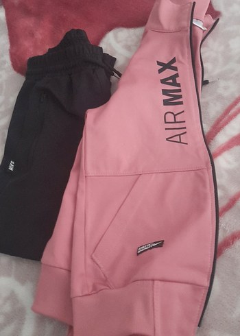 10 Yaş Beden Kız Çocuk Pembe Kapüşonlu Fermuarlı Ceket