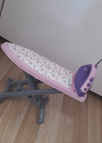 Pastel Pembe Ütü ve Ütü Masası Seti