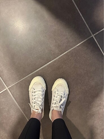 Stradivarius #stradivarius #beyaz #sneaker 37 Sayılı Giyildi