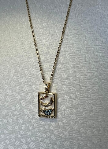  Beden Gold the moon tarot kolye