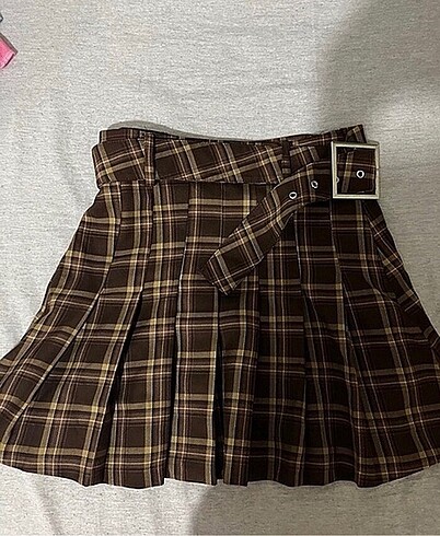 Stradivarius Pilili/Pileli Ekose Etek