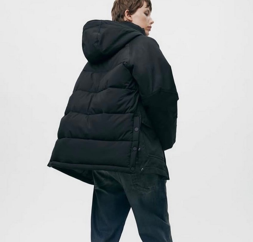 Siyah Kemerli Midi Kadın Kış Montu - Görsel 2