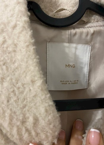 Bej Kadın Midi Boy Peluş Ceket - Görsel 3