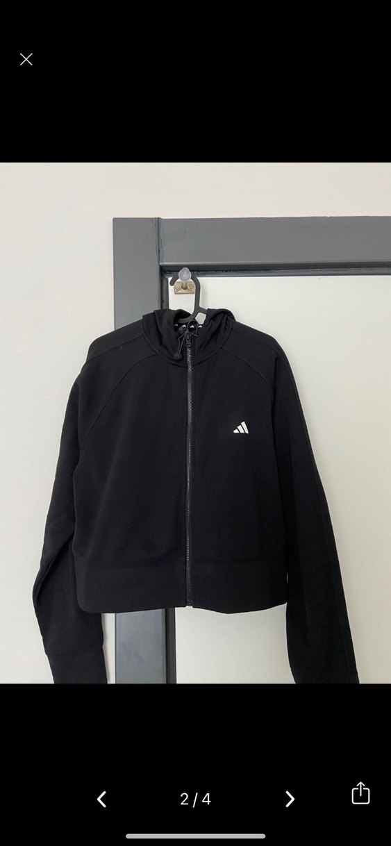 Siyah Fermuarlı Kadın Eşofman Üstü yeni orjinal - Görsel 2