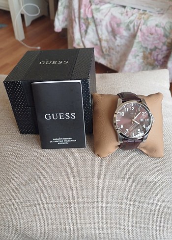Guess Original Erkek Kol Saati.Kahverengi Kayışlı - Görsel 2