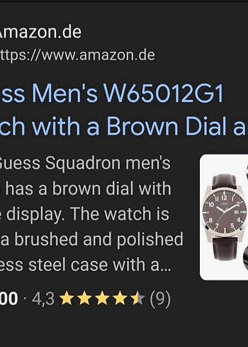 Guess Original Erkek Kol Saati.Kahverengi Kayışlı - Görsel 5