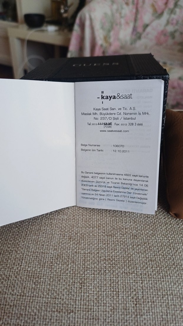 Guess Original Erkek Kol Saati.Kahverengi Kayışlı - Görsel 3