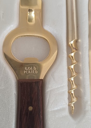 Altın Kaplama Ahşap Saplı Bar Seti - Görsel 3