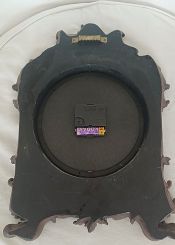 Koyu Kahverengi ,Bakır Eskitmeli,Dekoratif Duvar Saati - Görsel 3