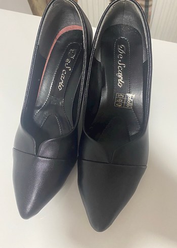Klasik Siyah  Kadın Topuklu Ayakkabı - Görsel 4