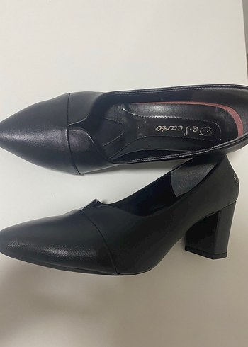 Klasik Siyah  Kadın Topuklu Ayakkabı - Görsel 6