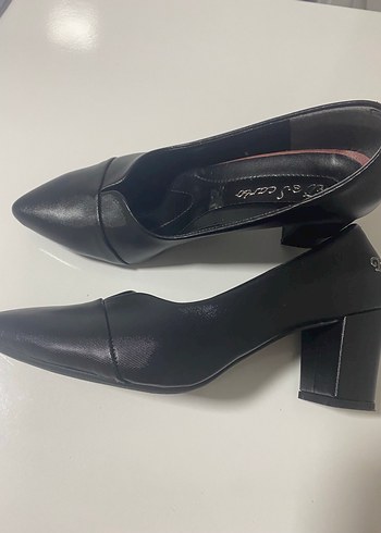 Klasik Siyah  Kadın Topuklu Ayakkabı - Görsel 5