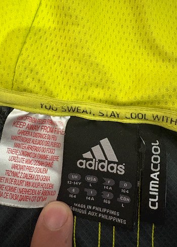 Adidas Kapüşonlu Gri Fermuarlı Ceket - Görsel 4