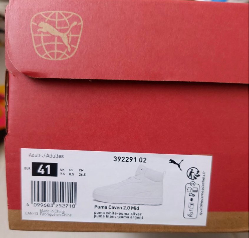 Puma Caven 2 Sıfır Sneaker Beyaz 41 — görsel 7/8