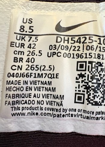 42 Beden Nike İnvincible 2