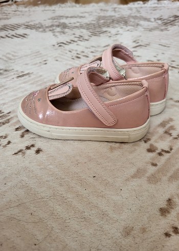 Minipicco Pembe Nakışlı Kız Çocuk Babet Ayakkabı - Görsel 5