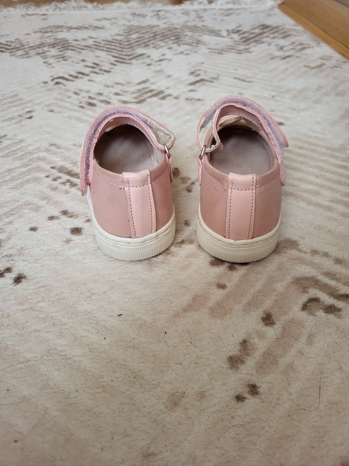 Minipicco Pembe Nakışlı Kız Çocuk Babet Ayakkabı - Görsel 3