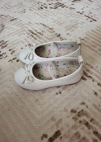 Beyaz Fiyonklu Kız Çocuk Babet - Görsel 4