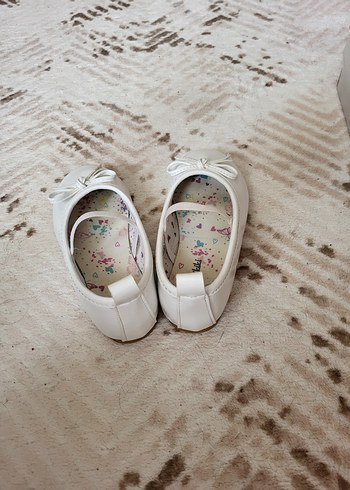 Beyaz Fiyonklu Kız Çocuk Babet - Görsel 3