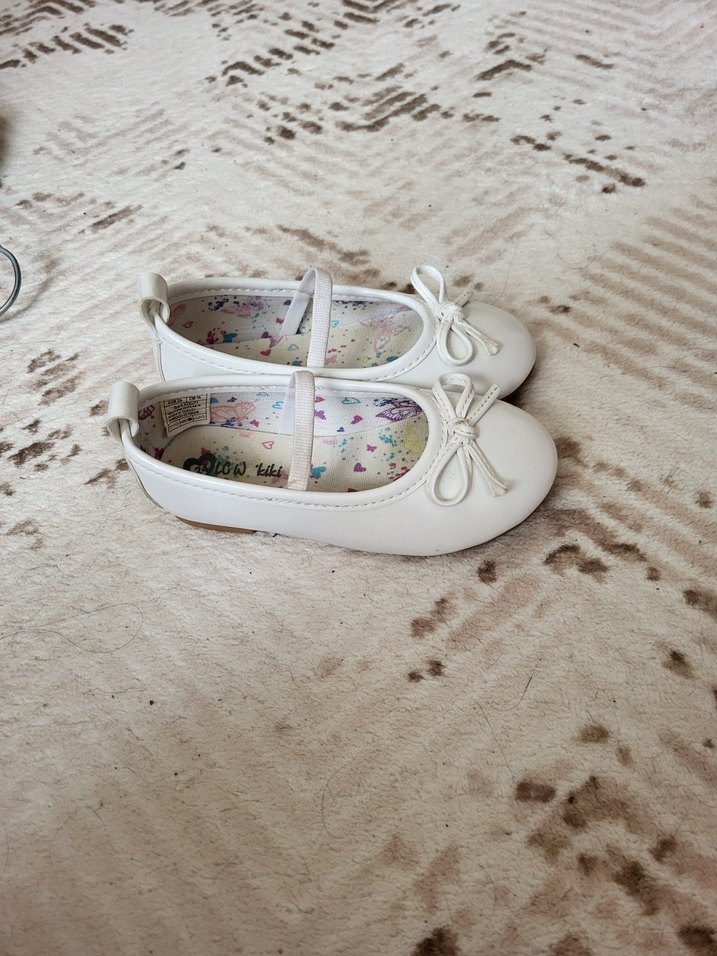 Beyaz Fiyonklu Kız Çocuk Babet - Görsel 2