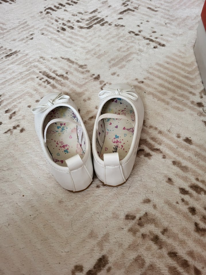 Beyaz Fiyonklu Kız Çocuk Babet - Görsel 3