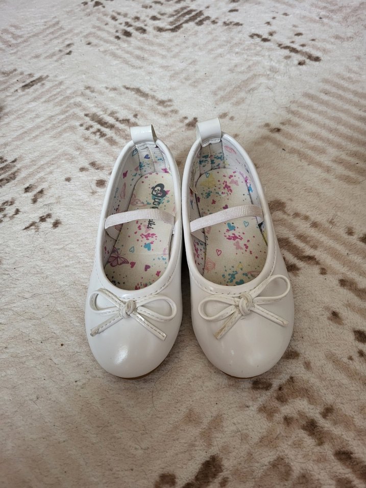 Beyaz Fiyonklu Kız Çocuk Babet - Görsel 5