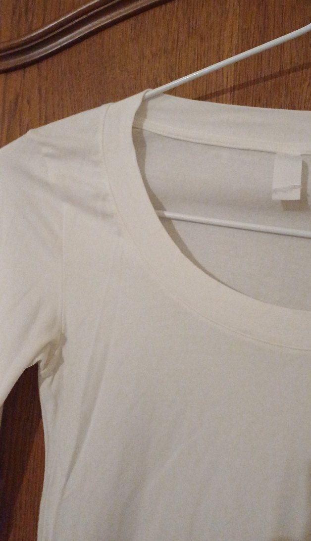 Beyaz Uzun Kollu Basic Tişört - Görsel 3