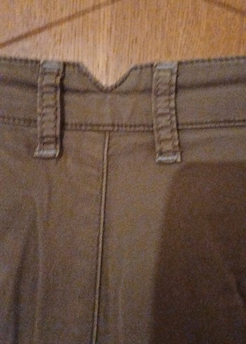 Kemerli Kahverengi kadin Pantolon - Görsel 10