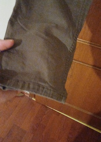 Kemerli Kahverengi kadin Pantolon - Görsel 7